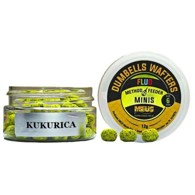 Dumbells Fluo Wafters Sladká kukuřice 6mm