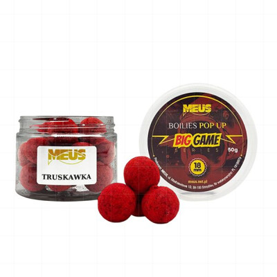 BIG GAME Boilies Pop Up Jahoda 18 mm