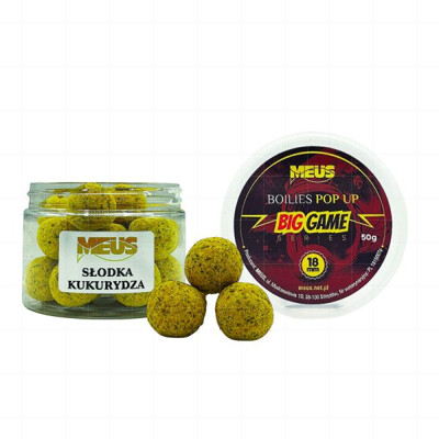 BIG GAME Boilies Pop Up Kukuřice 18 mm