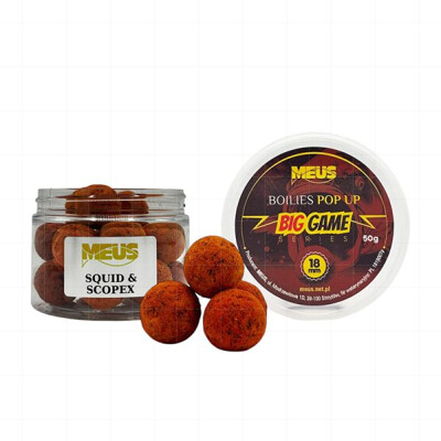 BIG GAME Boilies Pop Up Squid - Scopex 18 mm